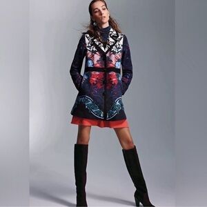 ANTHROPOLOGIE ELEVENSES FLORILEGE COAT SIZE 0